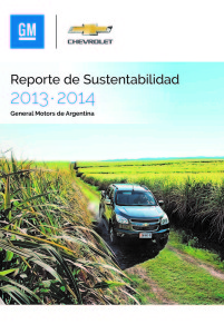Tapa Reporte de Sustentabilidad 2013-2014