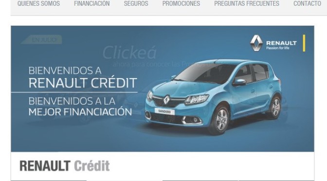 Mas Beneficios en Espacio Cliente de Renault Crédit