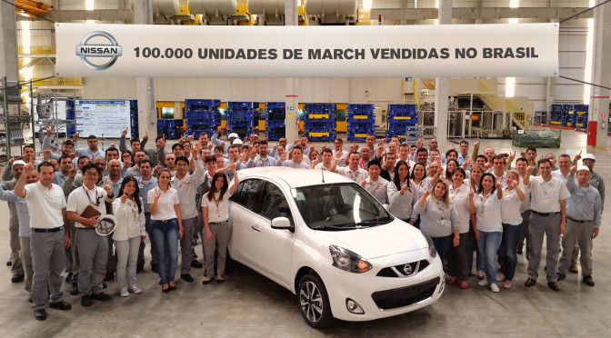 Nissan March – 100 mil unidades vendidas en Brasil