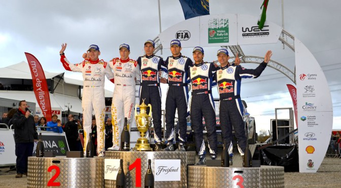 WRC | Ogier con VW se lleva Gales en un podio repartido